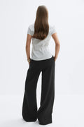 Wide drawstring trousers - Noir