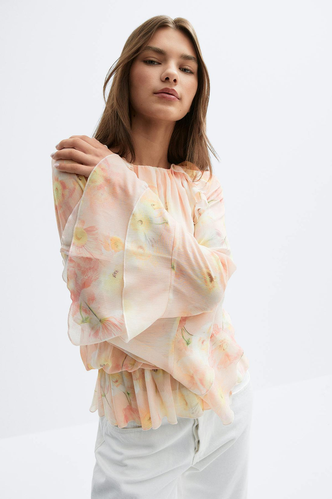 Chiffon blouse - Flower