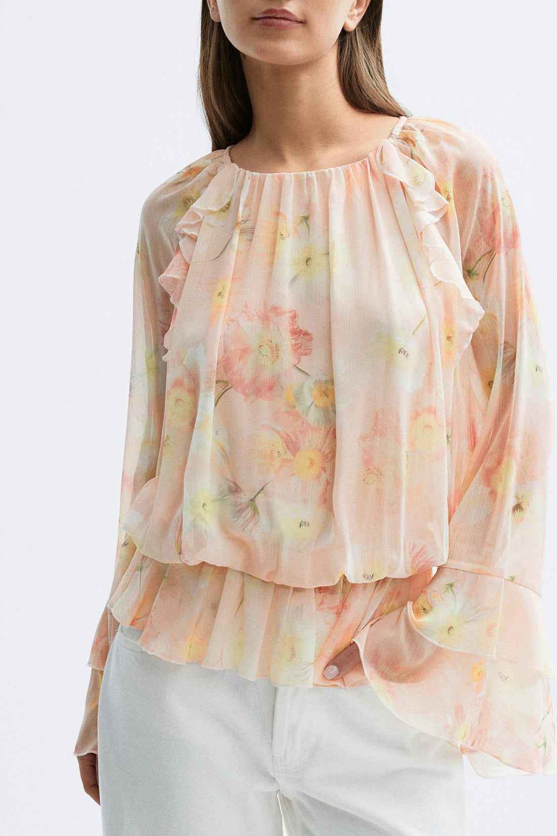 Chiffon blouse - Flower
