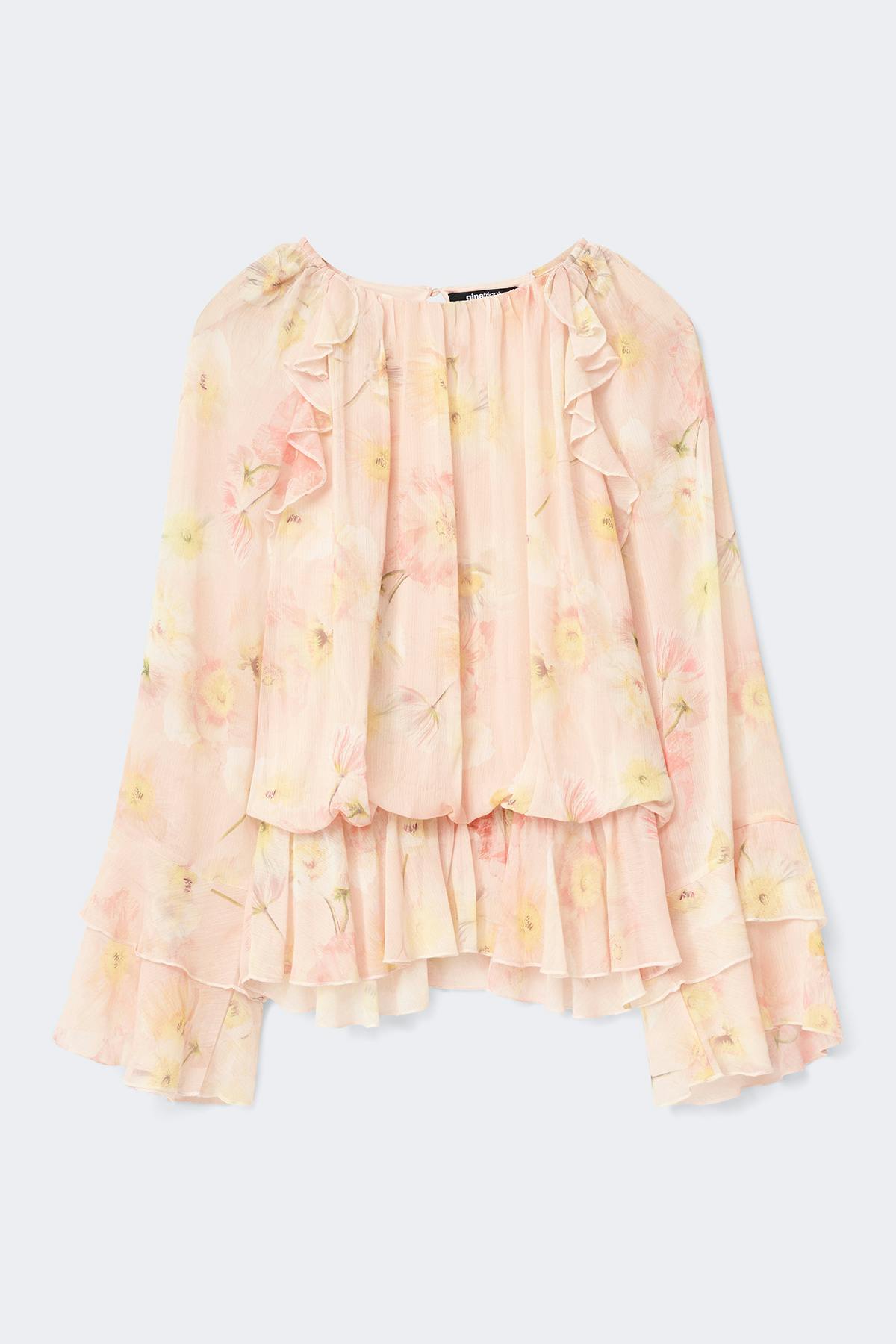 Chiffon blouse - Flower