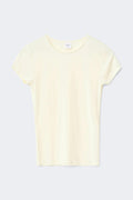 Slim fit top - Blanc cassé