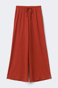 Textured wide trousers - Picante