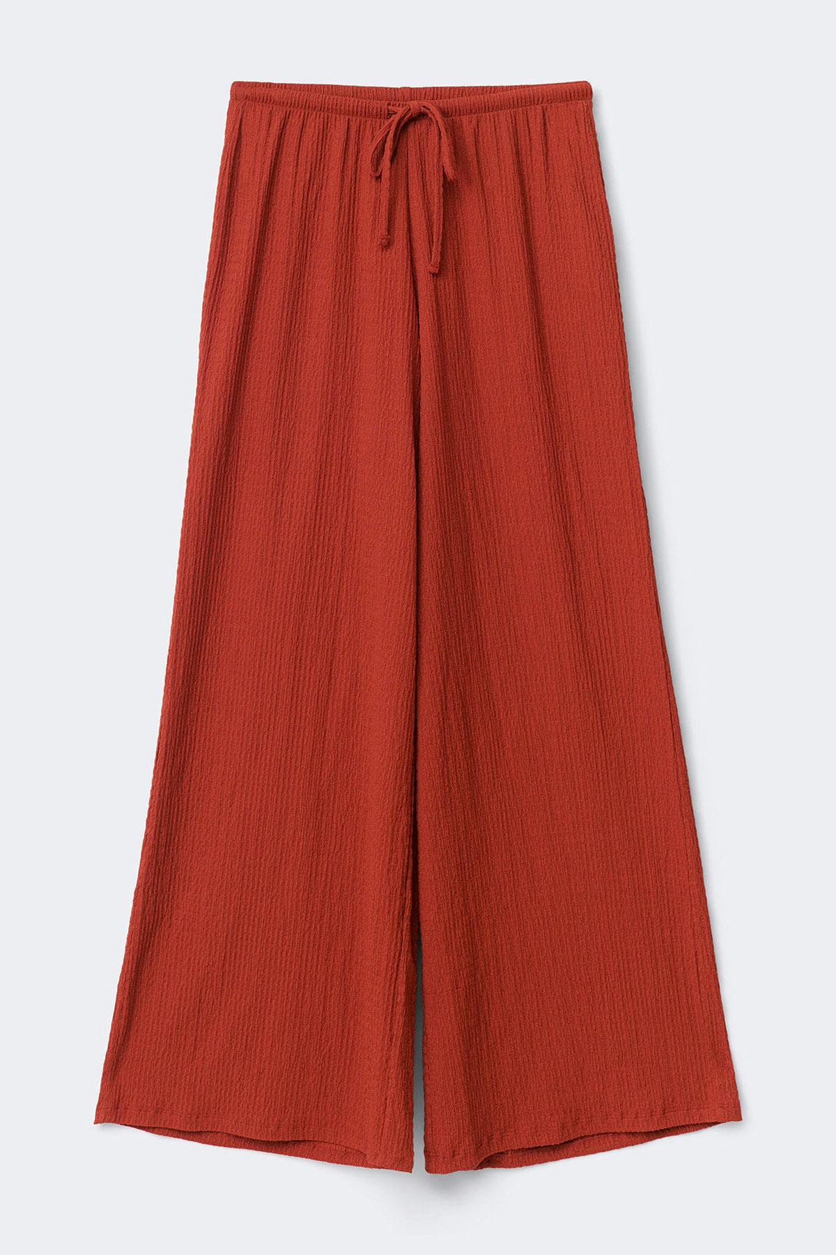 Textured wide trousers - Picante