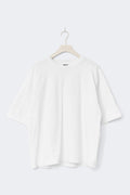 Patch detail tee - Offwhite/lilac