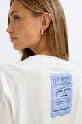 Patch detail tee - Feather/aop