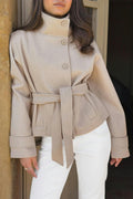 y short felt jacket - Navy blazer