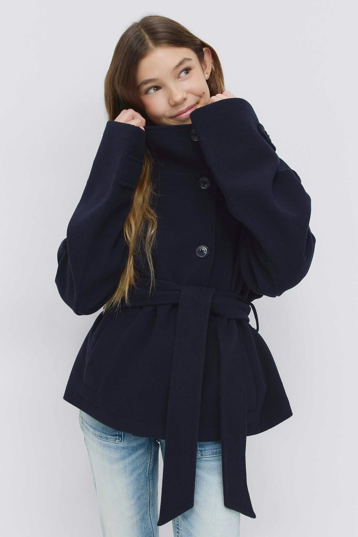 y short felt jacket - Noir