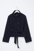 y short felt jacket - Navy blazer