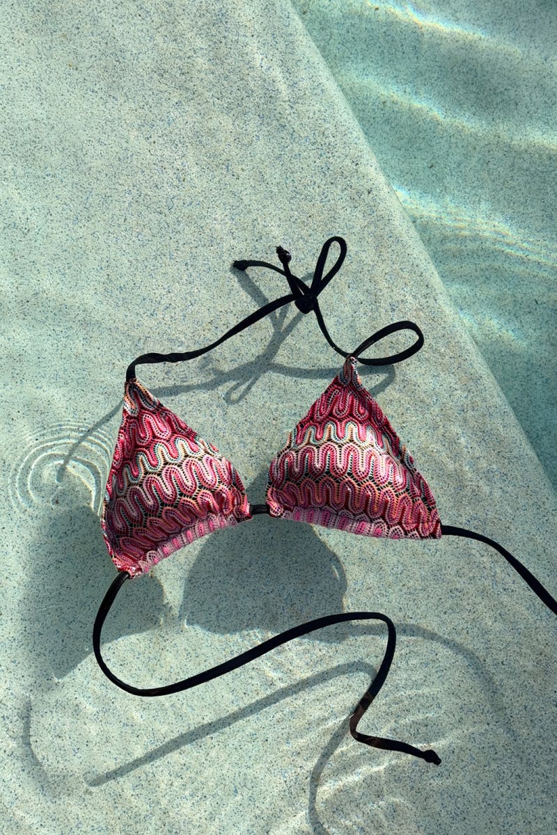 14+ coral triangle bikini top - Rose