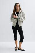 Scuba zip hoodie - Grey melange