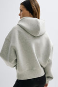 Scuba zip hoodie - Grey melange