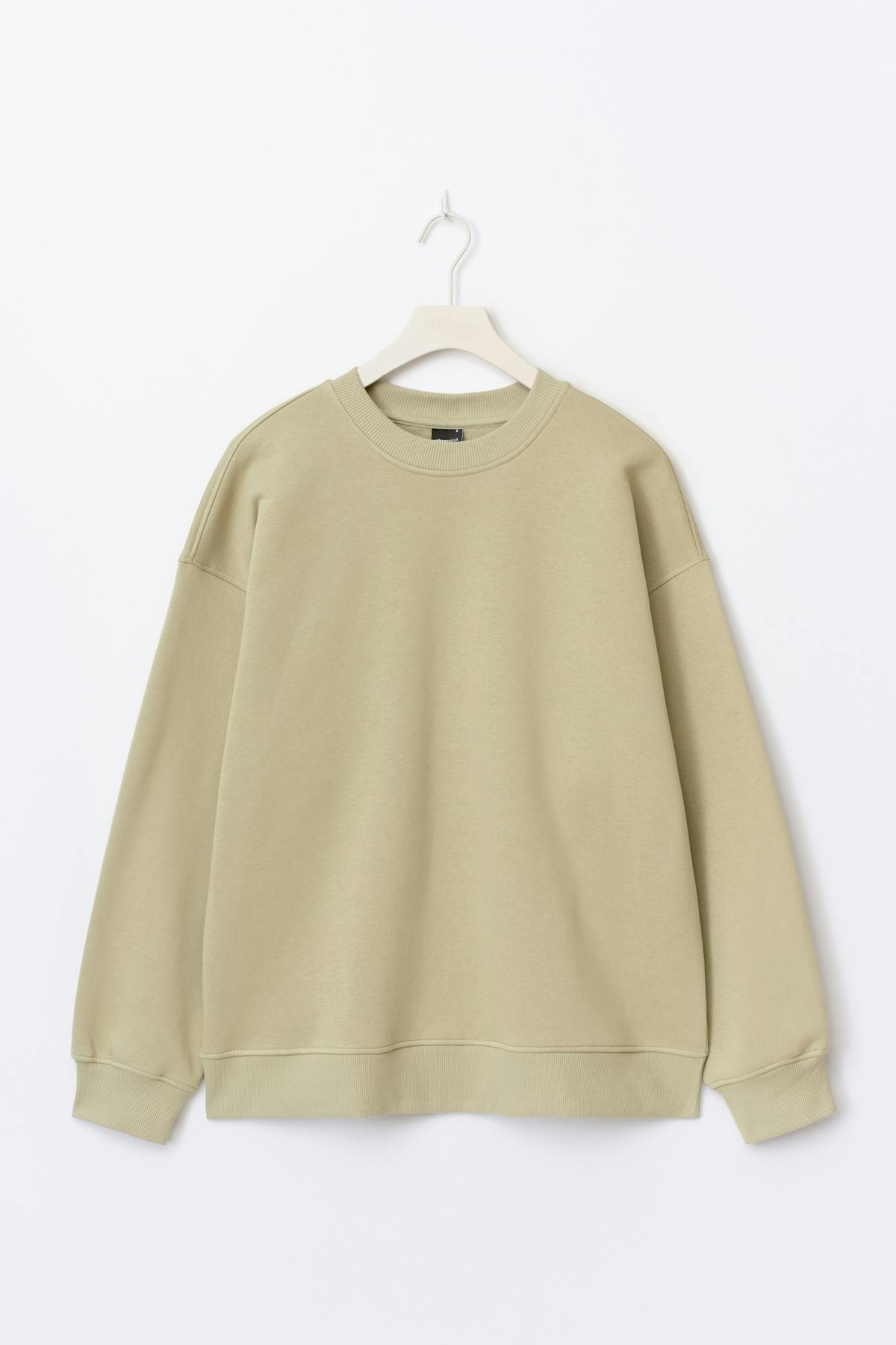 Oversized crew neck sweater - Pickle