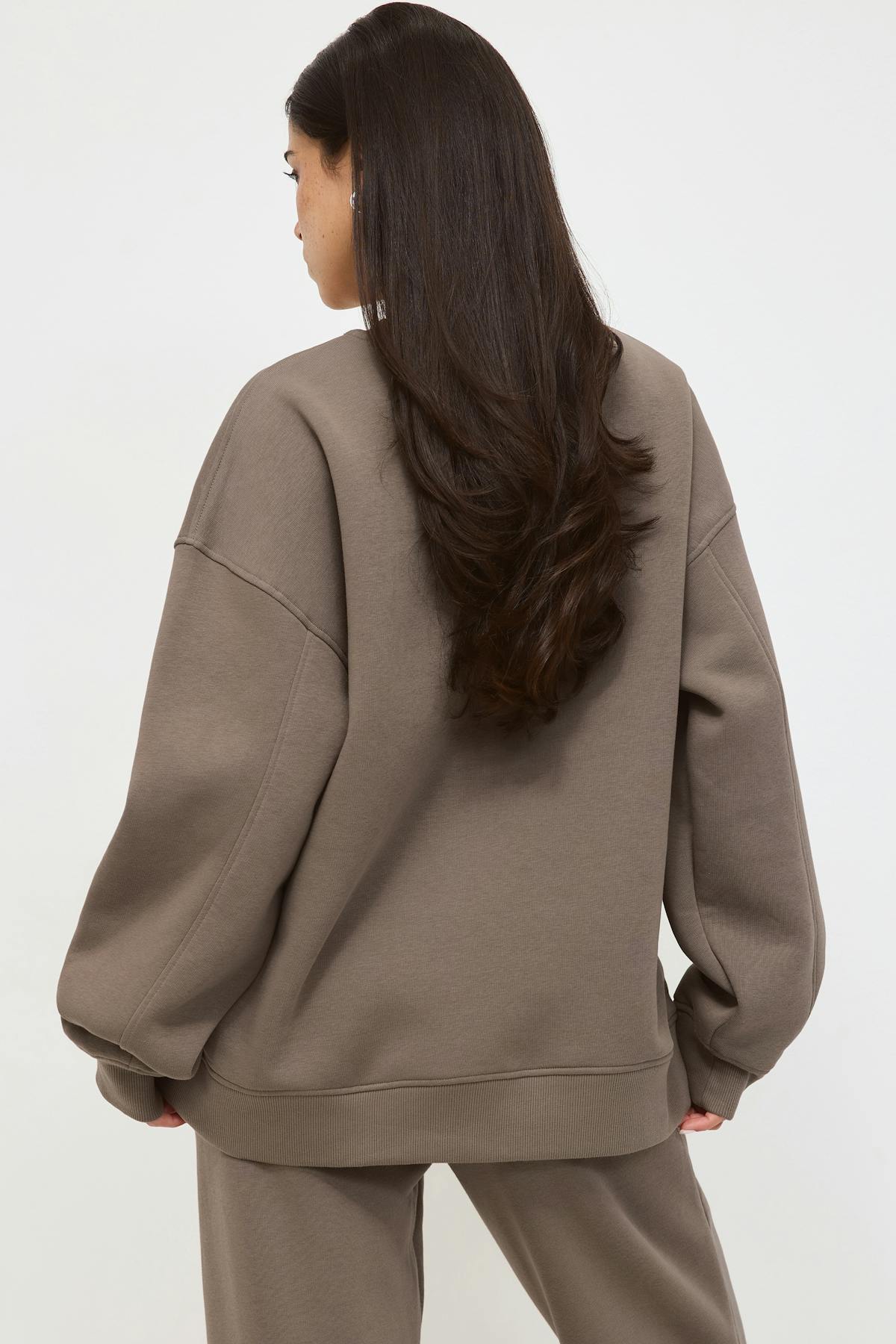 Oversized crew neck sweater - Falcon