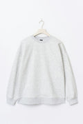 Oversized crew neck sweater - Lt grey melange