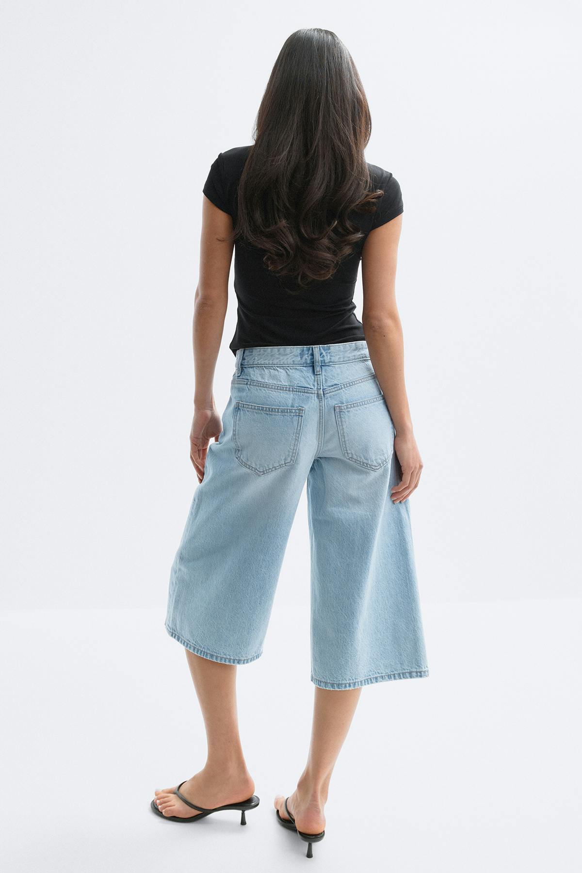 Loose n' luxe denim shorts - Bleu clair