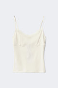 Lace strap singlet - Egret