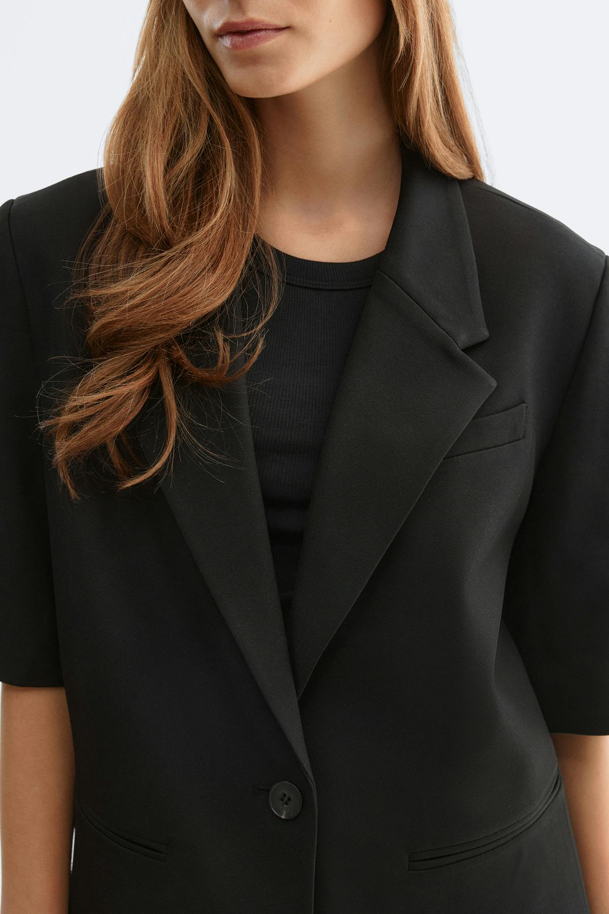 Short sleeve blazer - Noir