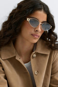 Metal frame sunglasses - Doré