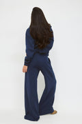 Comfy low sweatpants - Peacoat