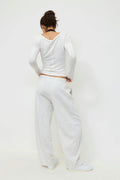 Barrel sweatpants - Lt grey melange
