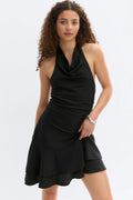 Halterneck mini dress - Flower aop