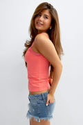 14+ slay low denim shorts - Blanc