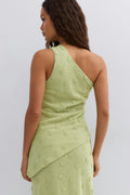 3d one shoulder top - Winter pear