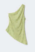3d one shoulder top - Winter pear