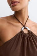 Halterneck tie top - Vert clair