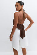 Halterneck tie top - Vert clair