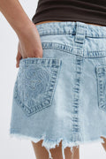 14+ slay low denim skirt - Bleu clair