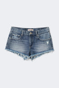 Glow low denim shorts - Bleu clair