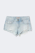 Glow low denim shorts - Bleu clair