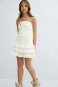 Y jeanqueen smock dress - Blanc