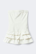 Y jeanqueen smock dress - Blanc