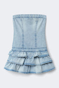 Y jeanqueen smock dress - Bleu clair