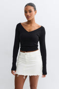 Blue crush denim skirt - Bleu