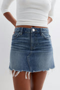 Blue crush denim skirt - Blue w destroy