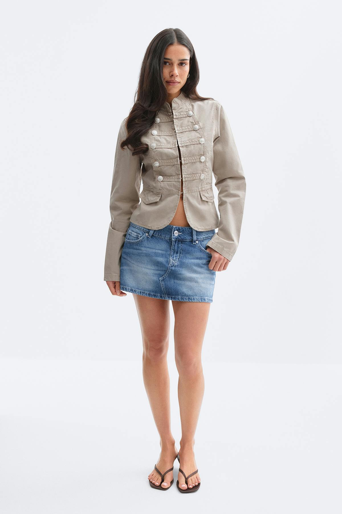 Glow low mini skirt - Rinse