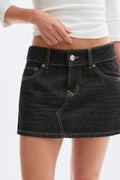 Glow low mini skirt - Rinse