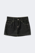 Glow low mini skirt - Rinse