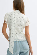 Sheer blouse - Dot print