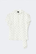 Sheer blouse - Dot print