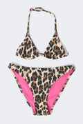 Y tulum contrast bikini set - Leo