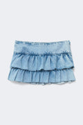 14+ bluebabe denim skirt - Bleu clair