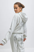 Y printed low sweatpants - Lt greym/print