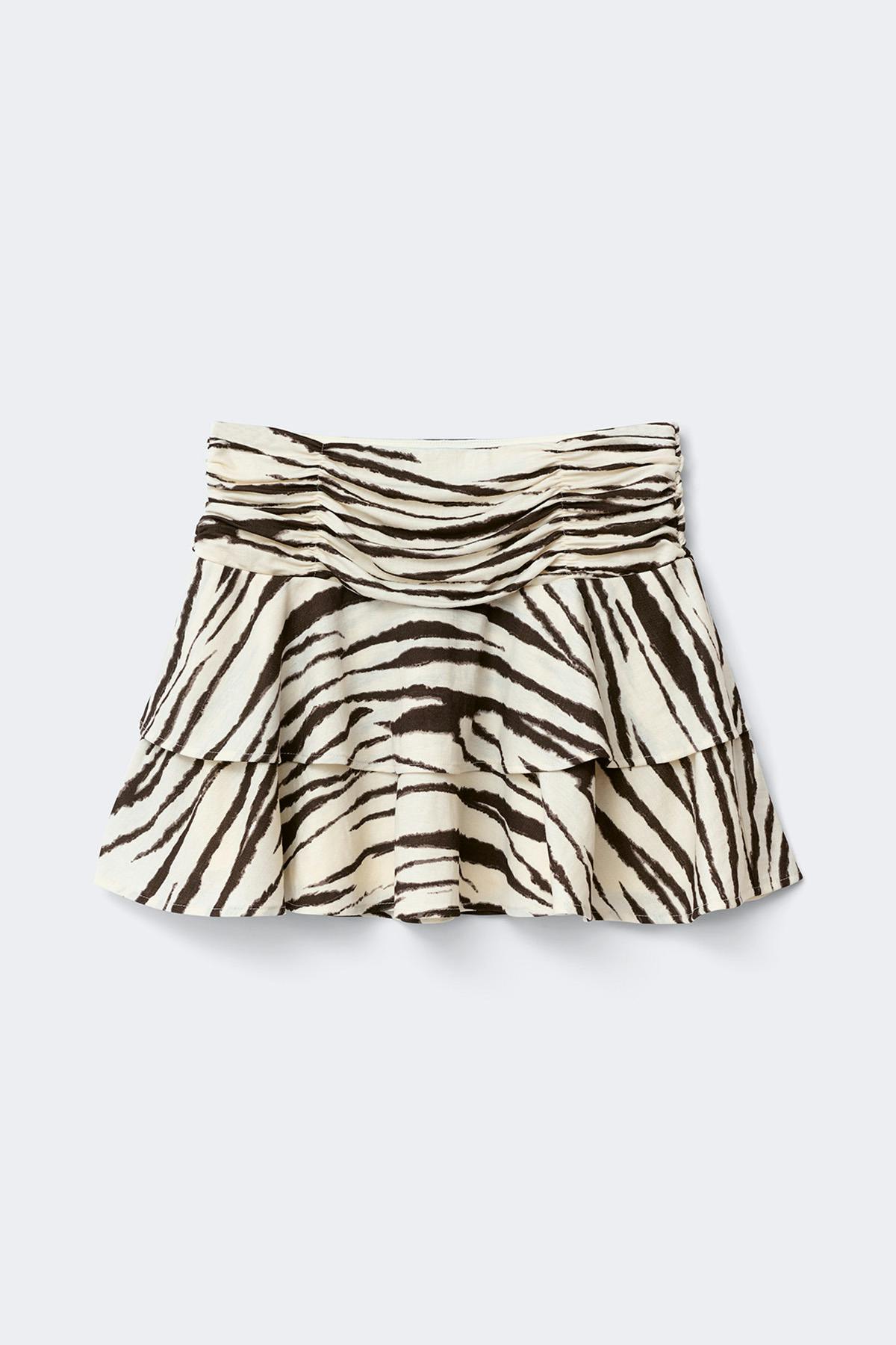 Mini frill skirt - Blanc