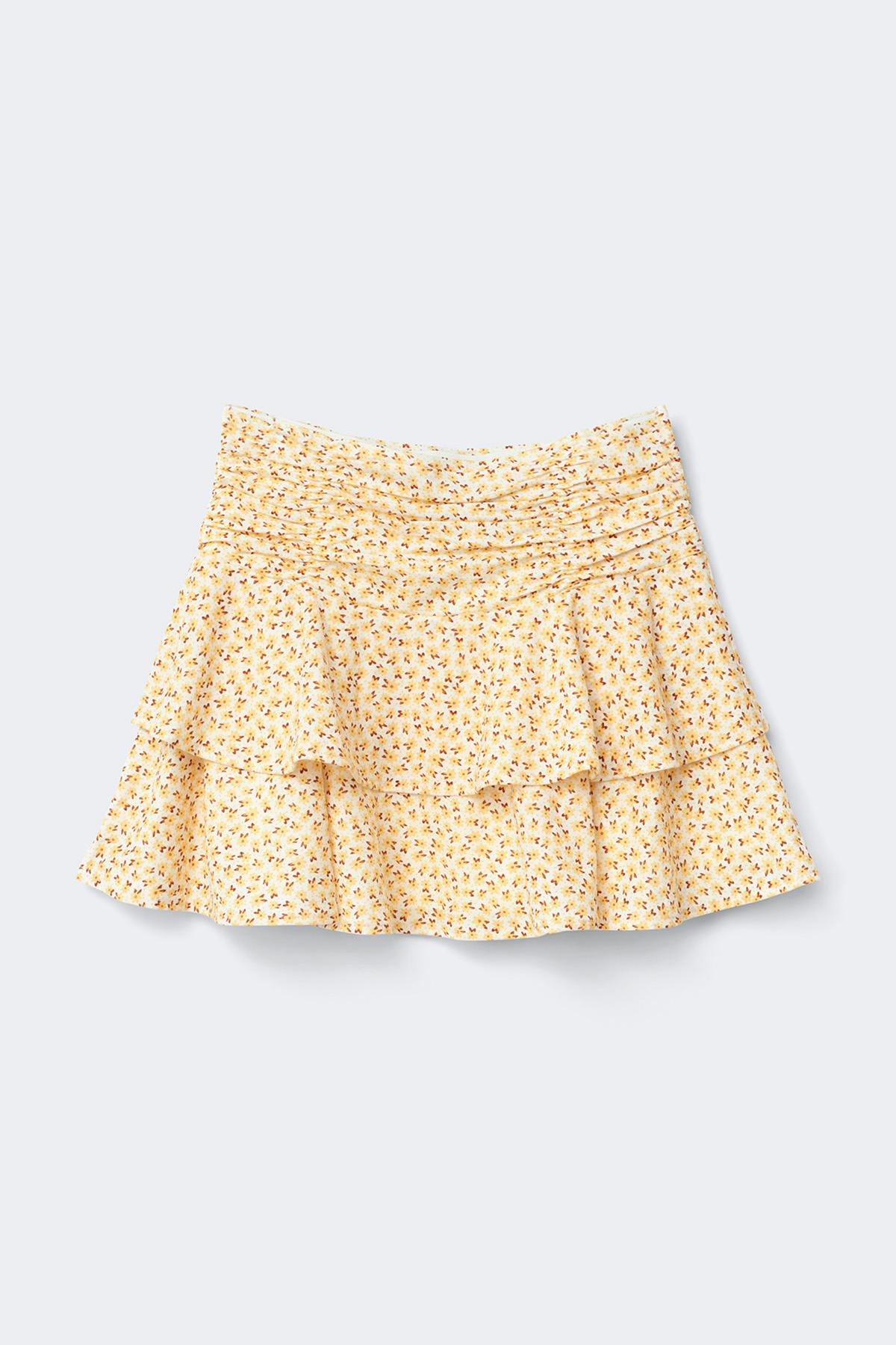 Mini frill skirt - Blanc