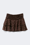 Mini frill skirt - Pink ditsy