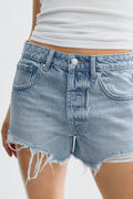 Blue crush denim shorts - Blue w destroy